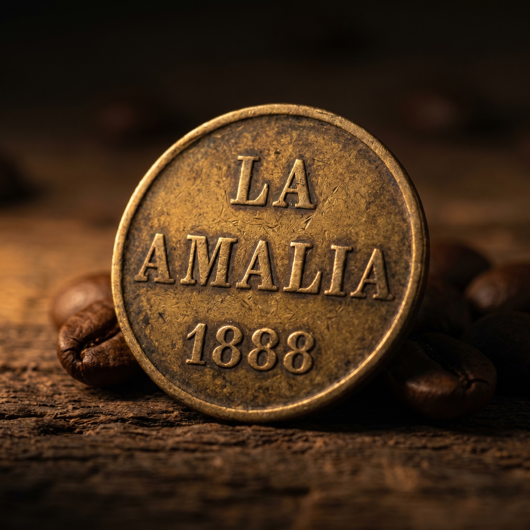 Ficha o moneda antigua de la Hacienda La Amalia